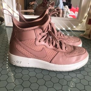 Nike High Top Air Force 1 Nude Pink